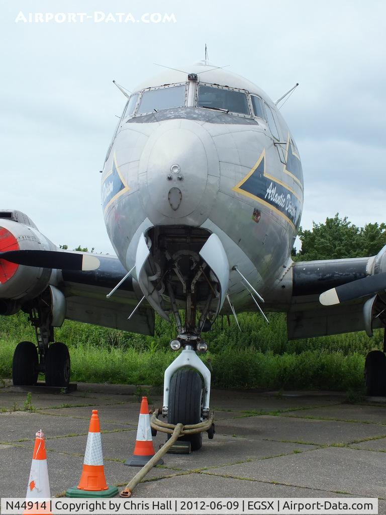 N44914, 1945 Douglas C-54Q-1-DC Skymaster (DC-4A) C/N 10630, stored at North Weald
