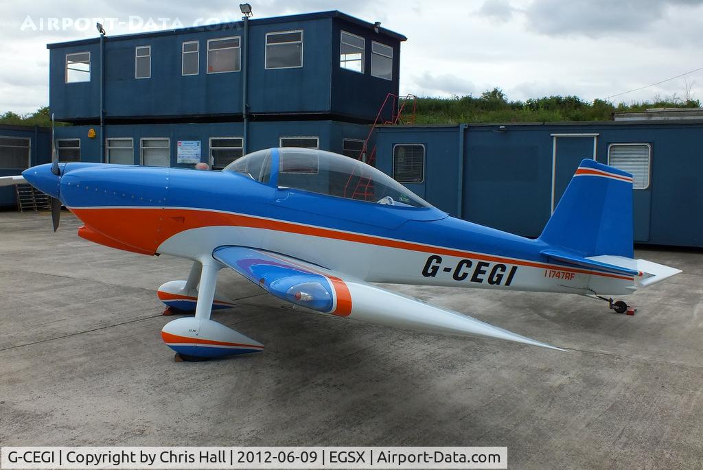 G-CEGI, 2003 Van's RV-8 C/N 81480, at the Air Britain flyin 2012
