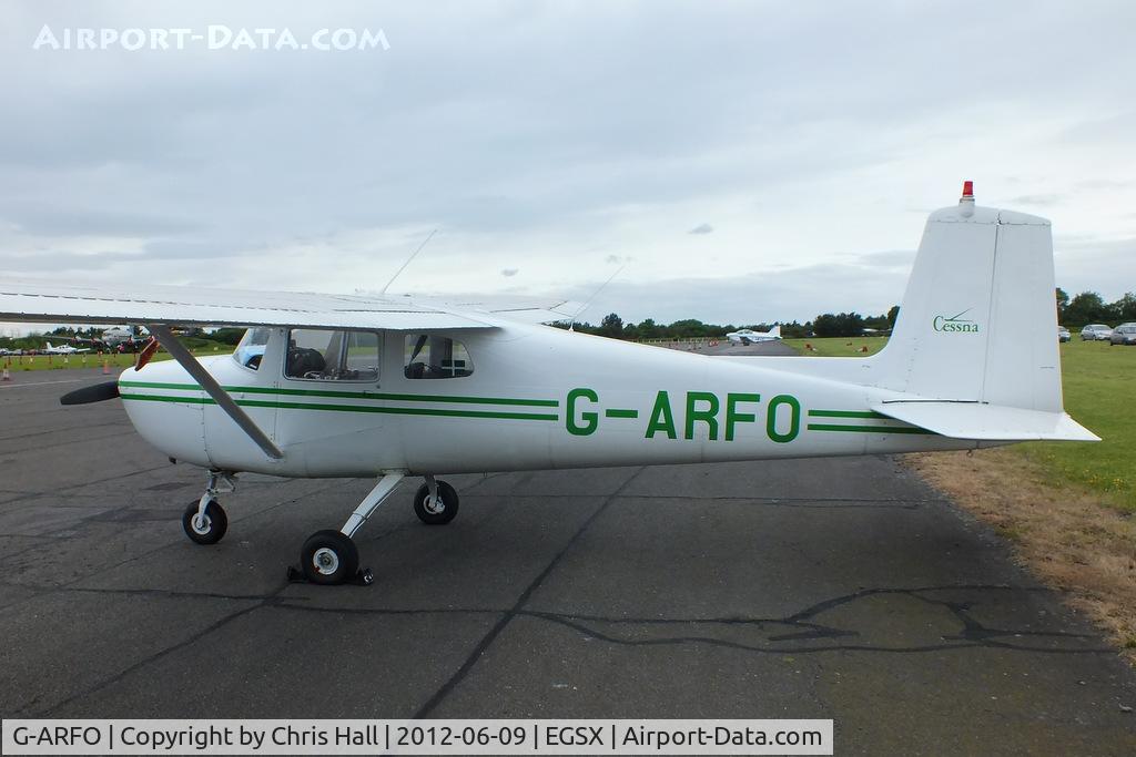 G-ARFO, 1961 Cessna 150A C/N 15059174, at the Air Britain flyin 2012