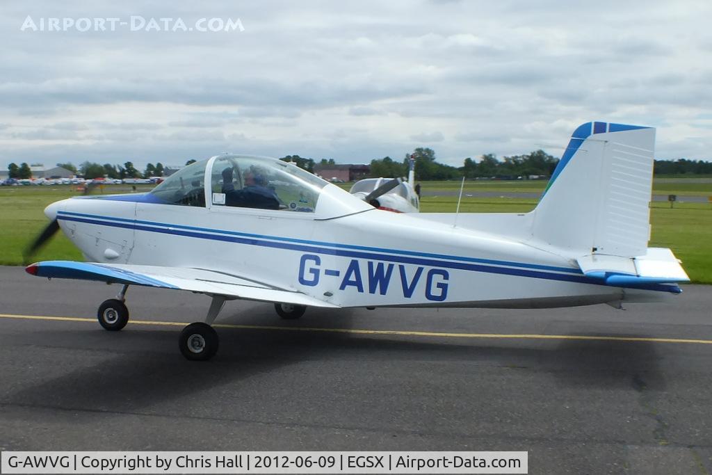 G-AWVG, 1969 AESL Glos-Airtourer 115/T2 C/N 513, at the Air Britain flyin 2012