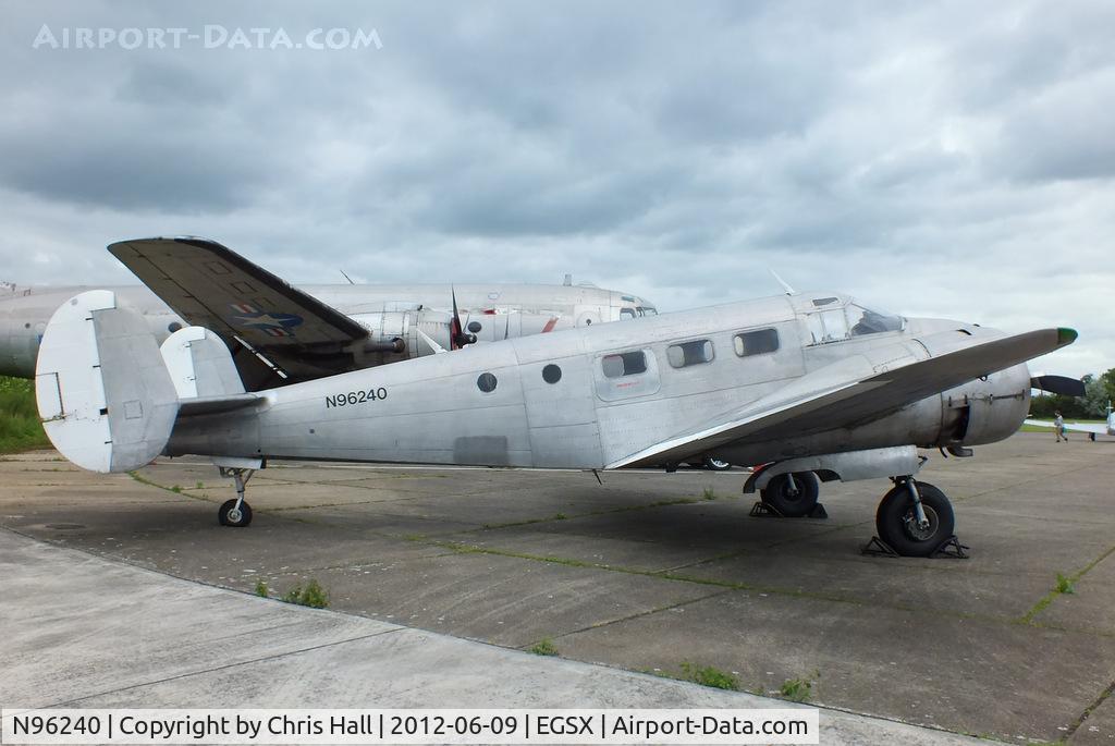 N96240, 1952 Beech D18S (Mk.3TM) C/N CA-159 (A-759), stored at North Weald