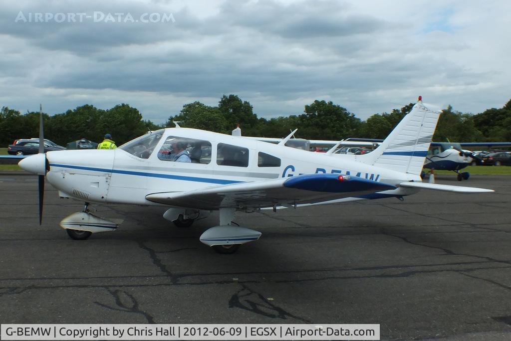 G-BEMW, 1976 Piper PA-28-181 Cherokee Archer II C/N 28-7790243, at the Air Britain flyin 2012