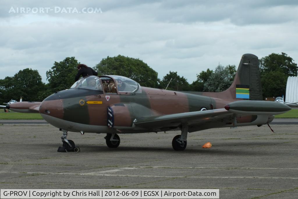 G-PROV, 1967 BAC 84 Jet Provost T.52 (Mod) C/N PAC/W/23905, at the Air Britain flyin 2012