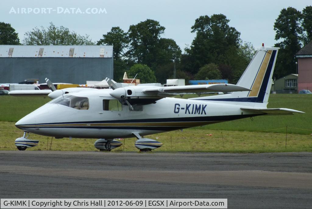 G-KIMK, 1975 Partenavia P-68B C/N 27, at the Air Britain flyin 2012