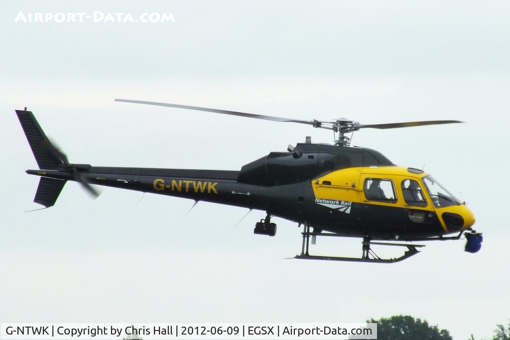 G-NTWK, 1986 Aerospatiale AS-355F-1 Twin Squirrel C/N 5347, at the Air Britain flyin 2012