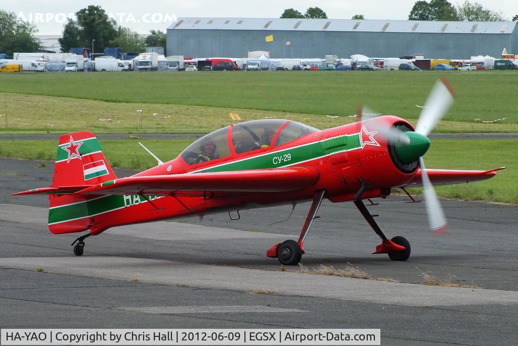 HA-YAO, 1998 Sukhoi Su-29 C/N N0001-01, at the Air Britain flyin 2012