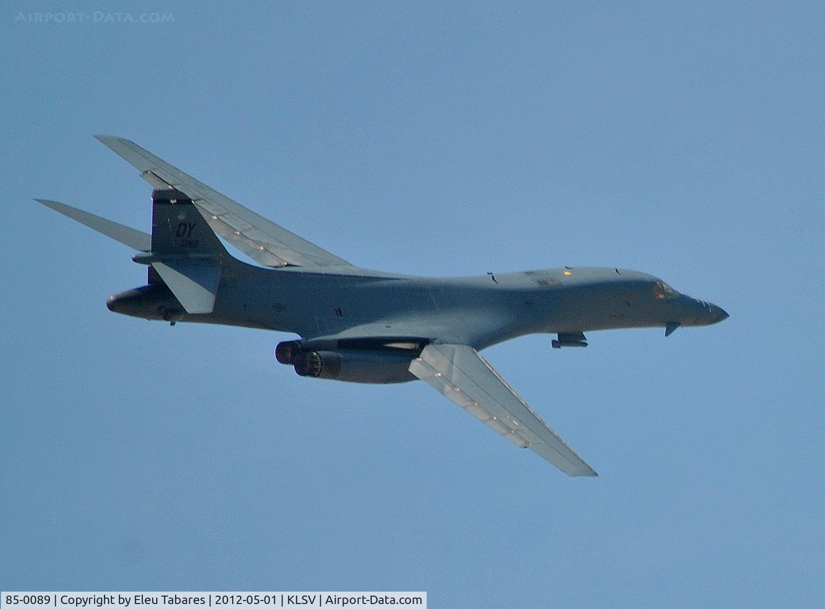 85-0089, Rockwell B-1B Lancer C/N 49, Taken over Nellis Air Force Base, Nevada.
