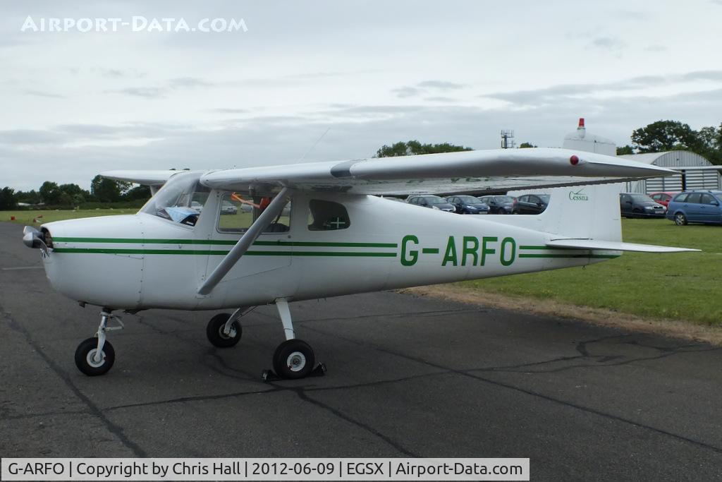 G-ARFO, 1961 Cessna 150A C/N 15059174, at the Air Britain flyin 2012