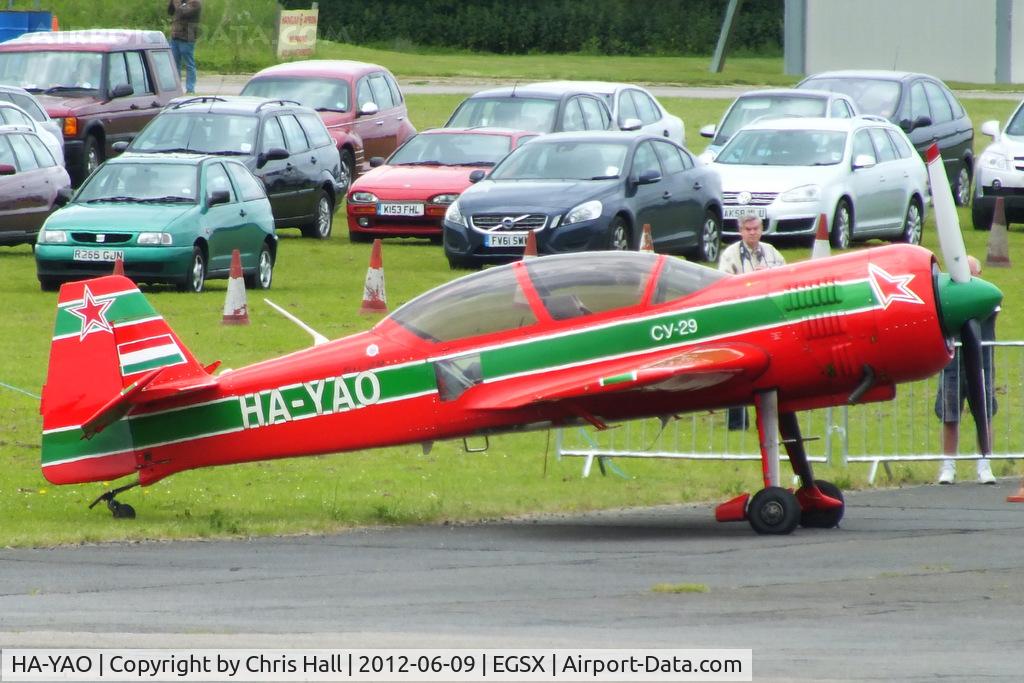 HA-YAO, 1998 Sukhoi Su-29 C/N N0001-01, at the Air Britain flyin 2012