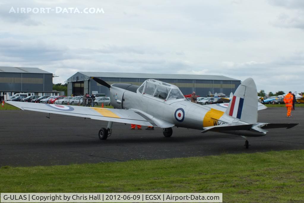 G-ULAS, 1952 De Havilland DHC-1 Chipmunk T.10 C/N C1/0554, at the Air Britain flyin 2012