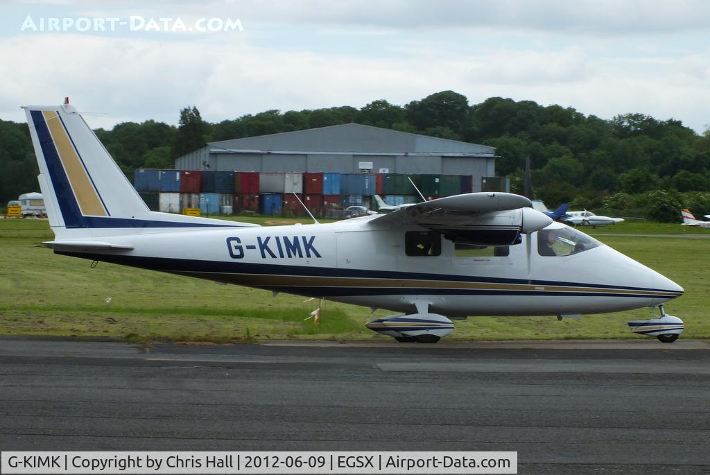 G-KIMK, 1975 Partenavia P-68B C/N 27, at the Air Britain flyin 2012