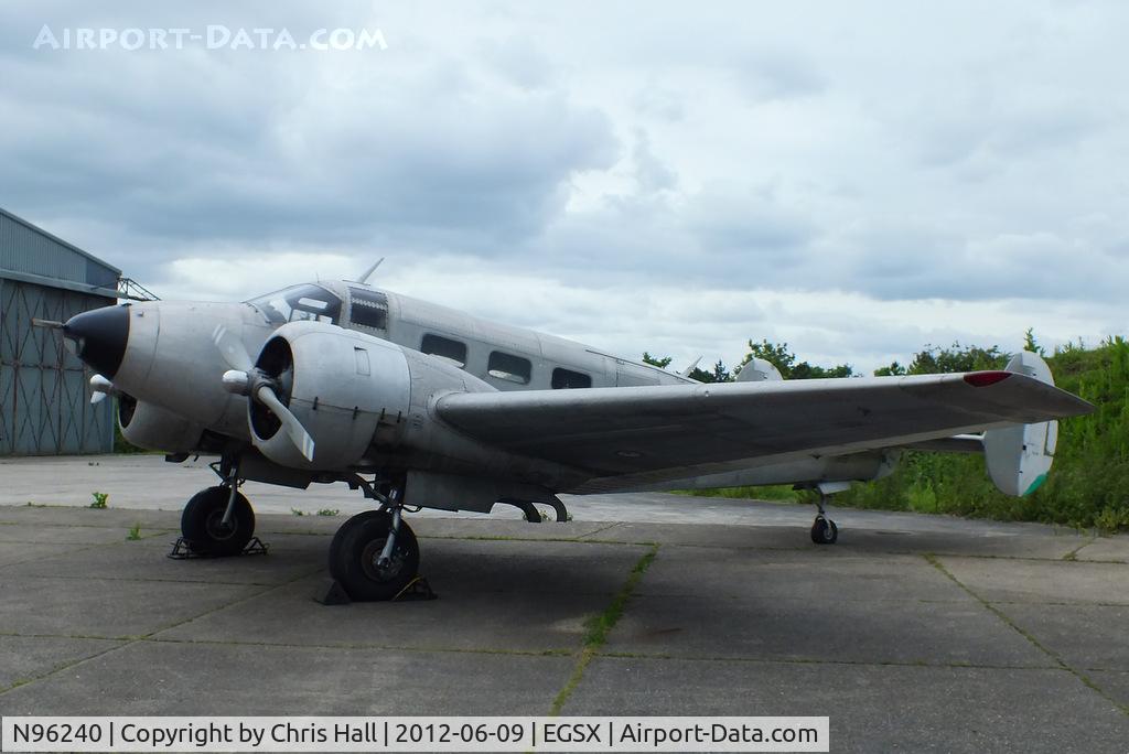 N96240, 1952 Beech D18S (Mk.3TM) C/N CA-159 (A-759), stored at North Weald