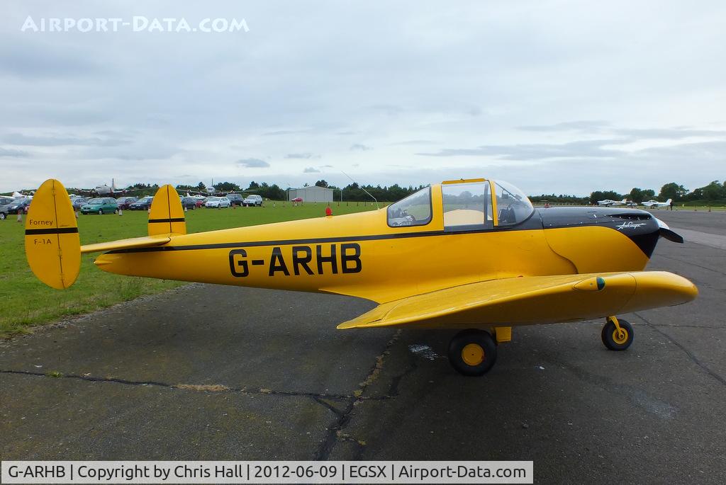 G-ARHB, 1960 Forney F-1A Aircoupe C/N 5733, at the Air Britain flyin 2012