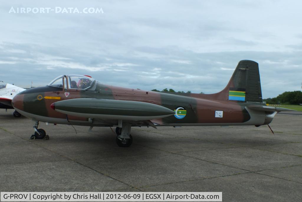 G-PROV, 1967 BAC 84 Jet Provost T.52 (Mod) C/N PAC/W/23905, at the Air Britain flyin 2012