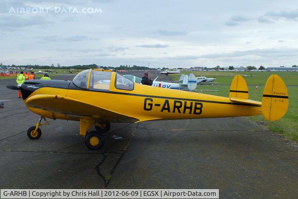 G-ARHB, 1960 Forney F-1A Aircoupe C/N 5733, at the Air Britain flyin 2012