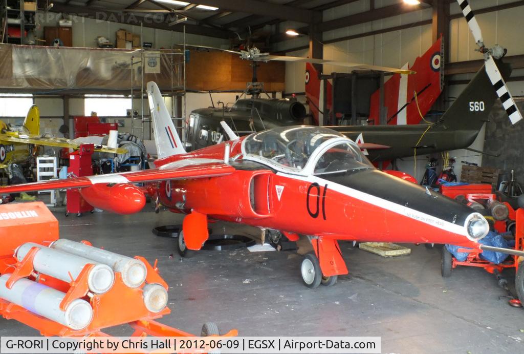 G-RORI, 1963 Hawker Siddeley Gnat T.1 C/N FL549, North Weald resident