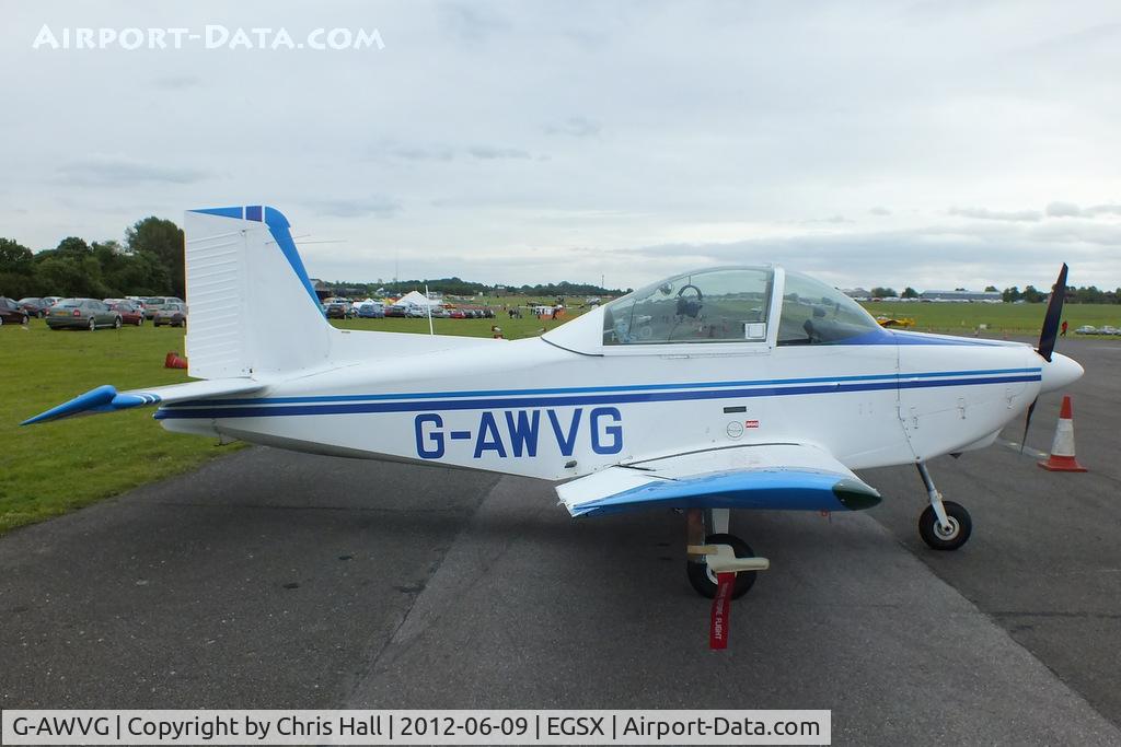 G-AWVG, 1969 AESL Glos-Airtourer 115/T2 C/N 513, at the Air Britain flyin 2012