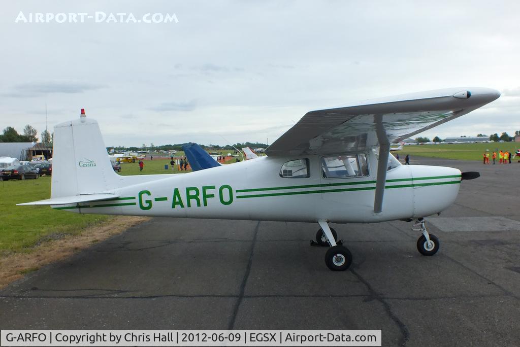 G-ARFO, 1961 Cessna 150A C/N 15059174, at the Air Britain flyin 2012