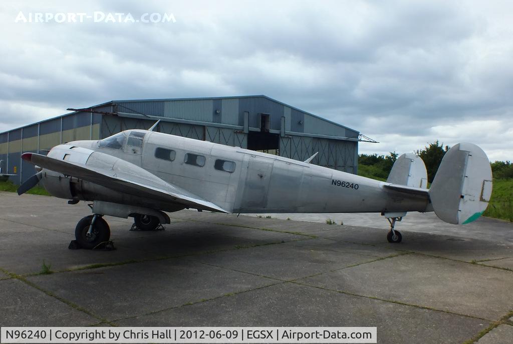 N96240, 1952 Beech D18S (Mk.3TM) C/N CA-159 (A-759), stored at North Weald