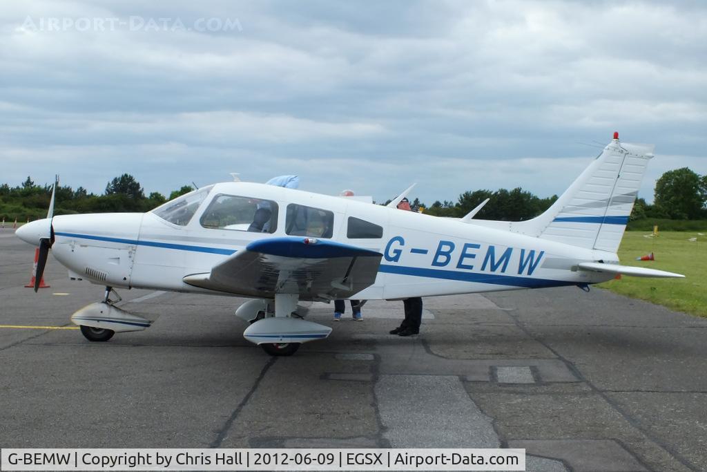 G-BEMW, 1976 Piper PA-28-181 Cherokee Archer II C/N 28-7790243, at the Air Britain flyin 2012