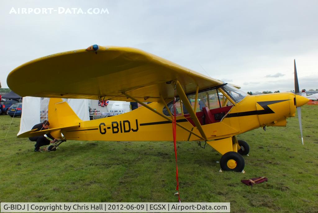 G-BIDJ, 1957 Piper PA-18A-150 Super Cub C/N 18-6007, at the Air Britain flyin 2012