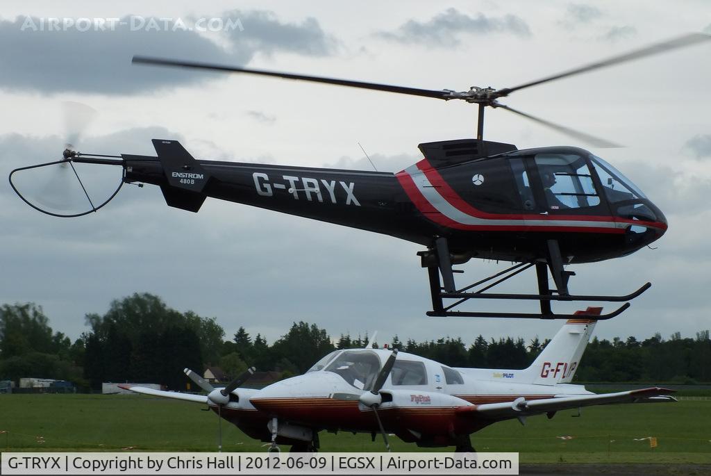 G-TRYX, 2005 Enstrom 480B C/N 5083, at the Air Britain flyin 2012