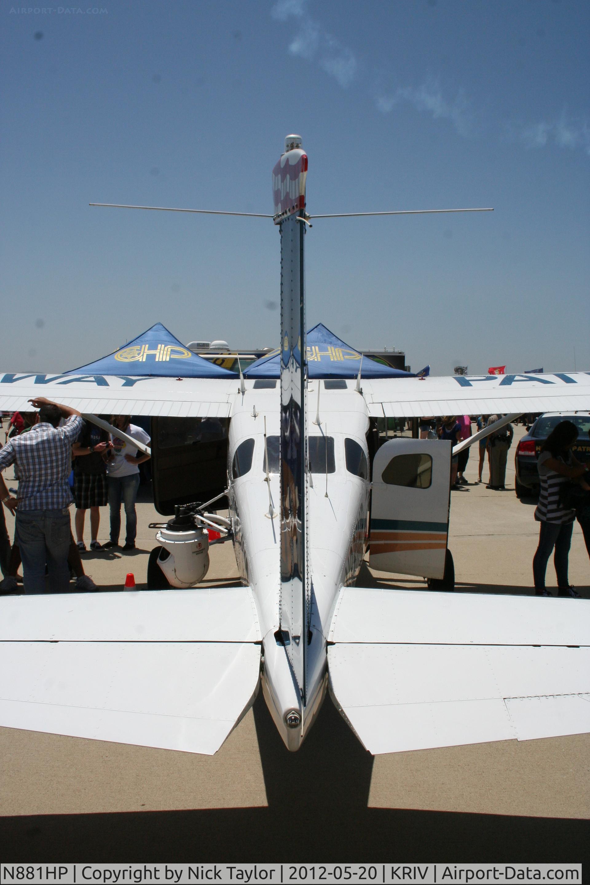 N881HP, 2000 Cessna T206H Turbo Stationair C/N T20608234, CHP T206 on display at the March AFB airshow 2012