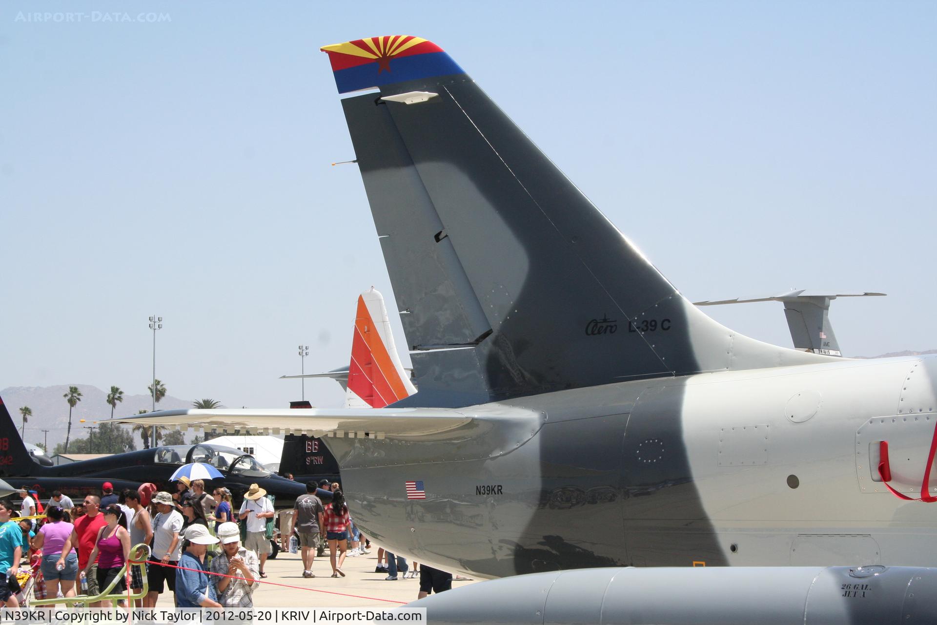 N39KR, 1985 Aero L-39C Albatros C/N 533219, On display at the March AFB airshow 2012