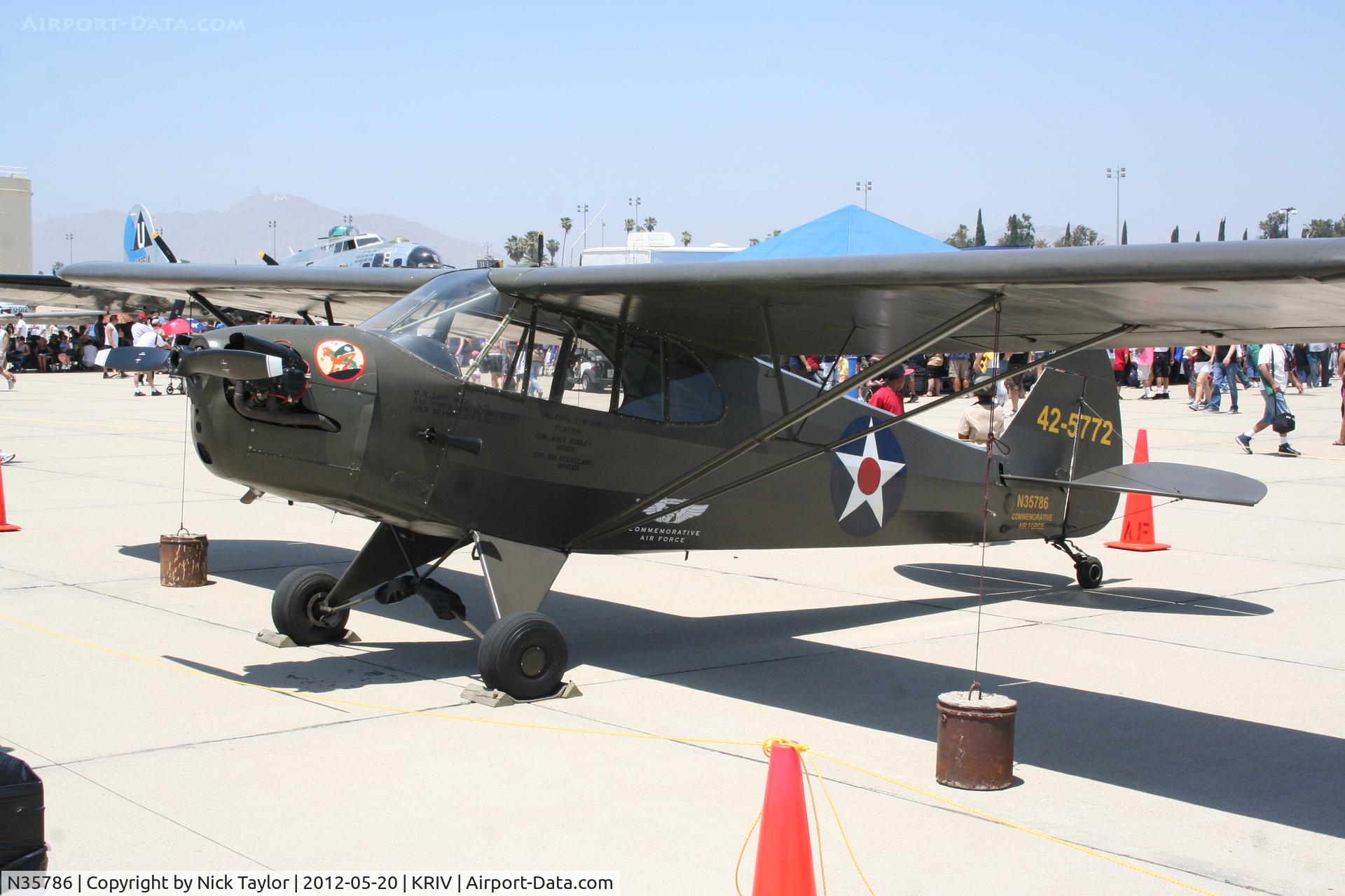 N35786, 1941 Piper J5A Cub Cruiser C/N 5-772, CAF J-5A