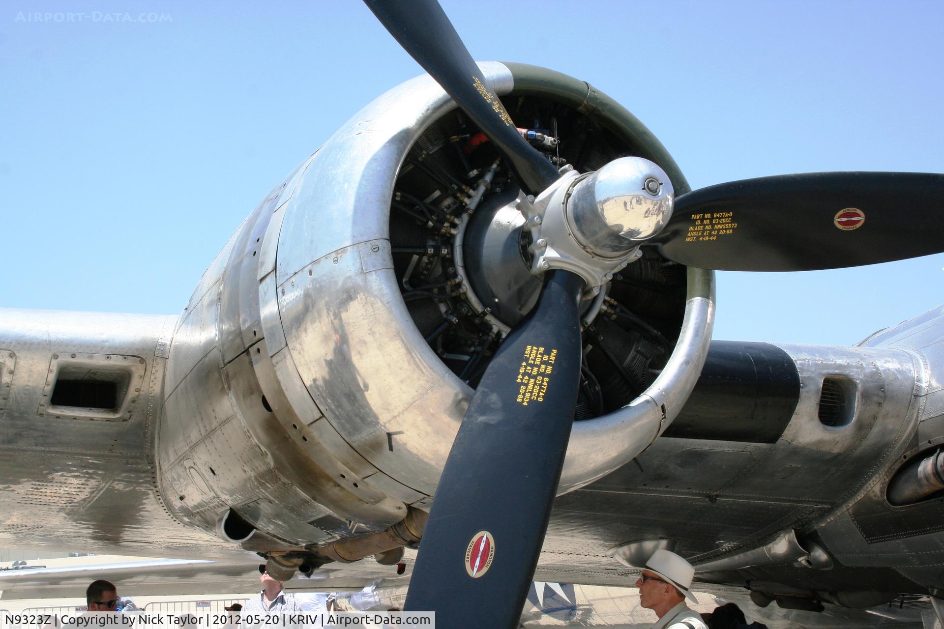 N9323Z, 1944 Boeing B-17G-85-DL Flying Fortress C/N 32155, 1 of Sentimental Journey's engines
