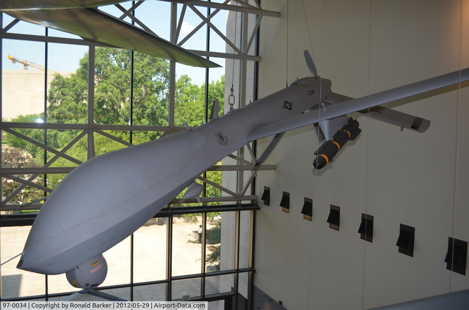 97-0034, 1997 Pioneer UAV RQ-2A C/N Not found 97-0034, Air and Space Museum