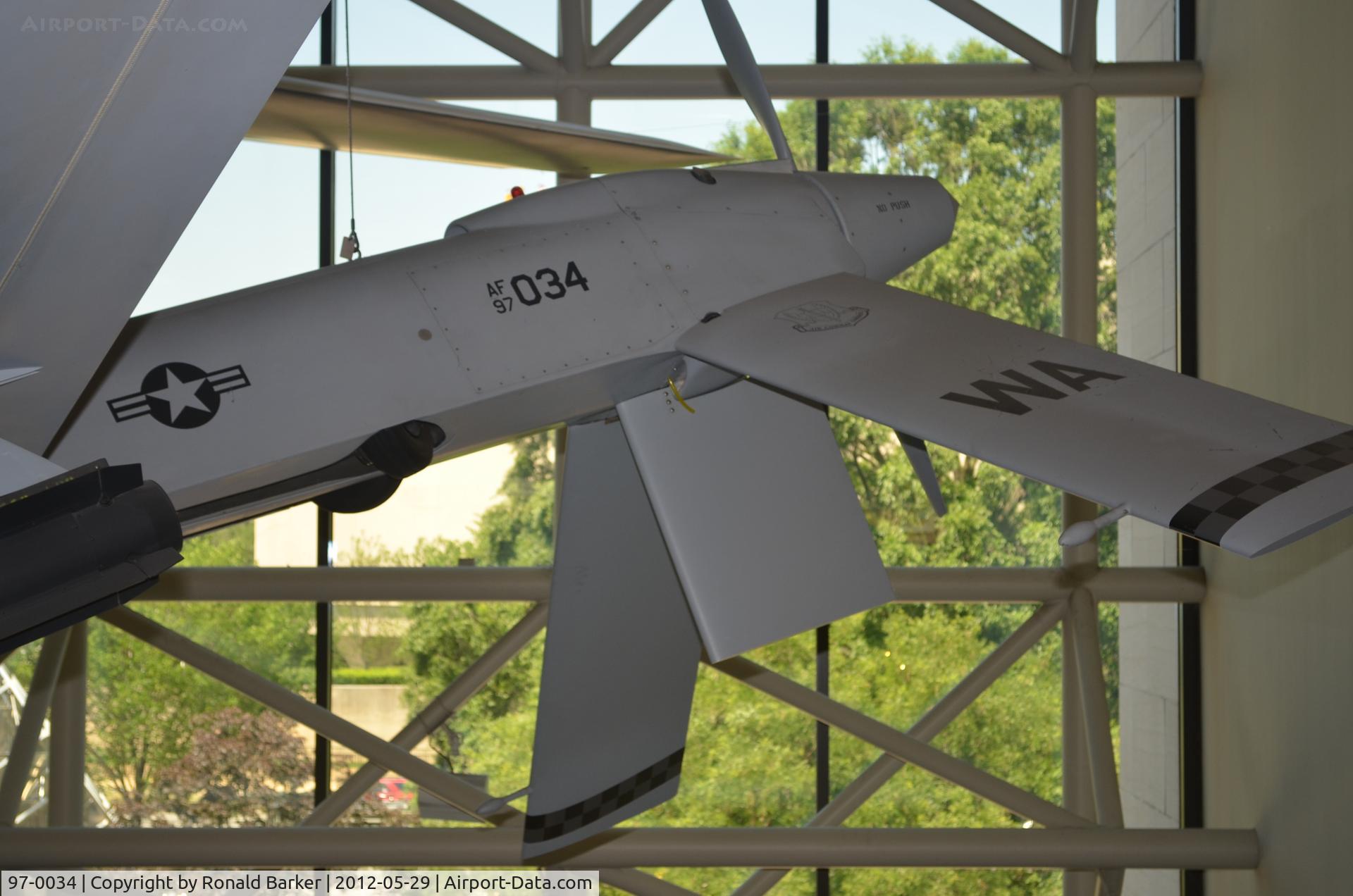 97-0034, 1997 Pioneer UAV RQ-2A C/N Not found 97-0034, Air and Space Museum