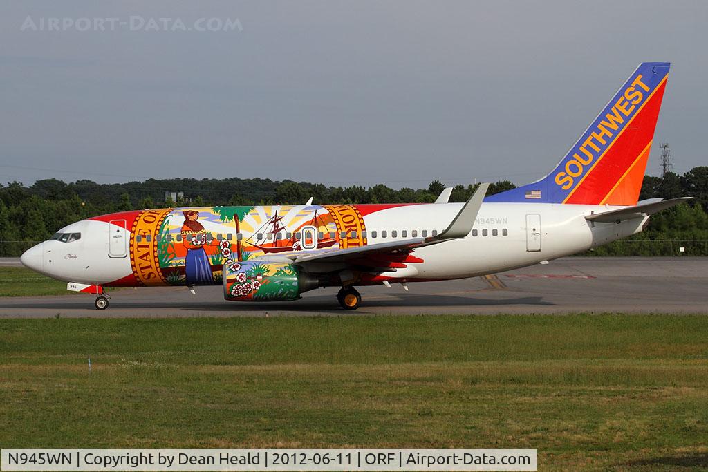 N945WN, 2010 Boeing 737-7H4 C/N 36660, Southwest Airlines 