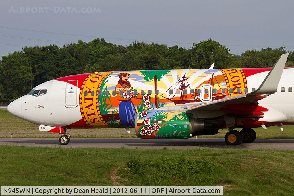 N945WN, 2010 Boeing 737-7H4 C/N 36660, Southwest Airlines 