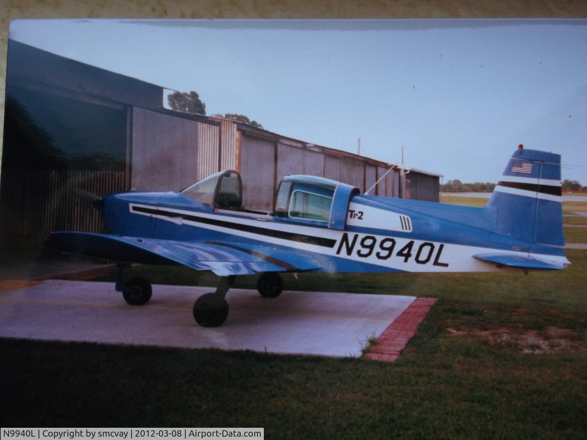 N9940L, Grumman American AA-1B Trainer C/N AA1B-0450, Had Lycon 180hp engine. Accident reprt wrong. Had broken fuel line starving engine from fuel. airfield had tractors and hay on it. was closed.