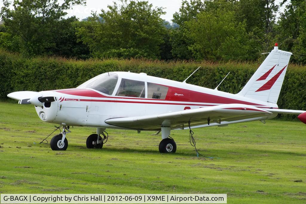 G-BAGX, 1967 Piper PA-28-140 Cherokee C/N 28-23633, privately owned