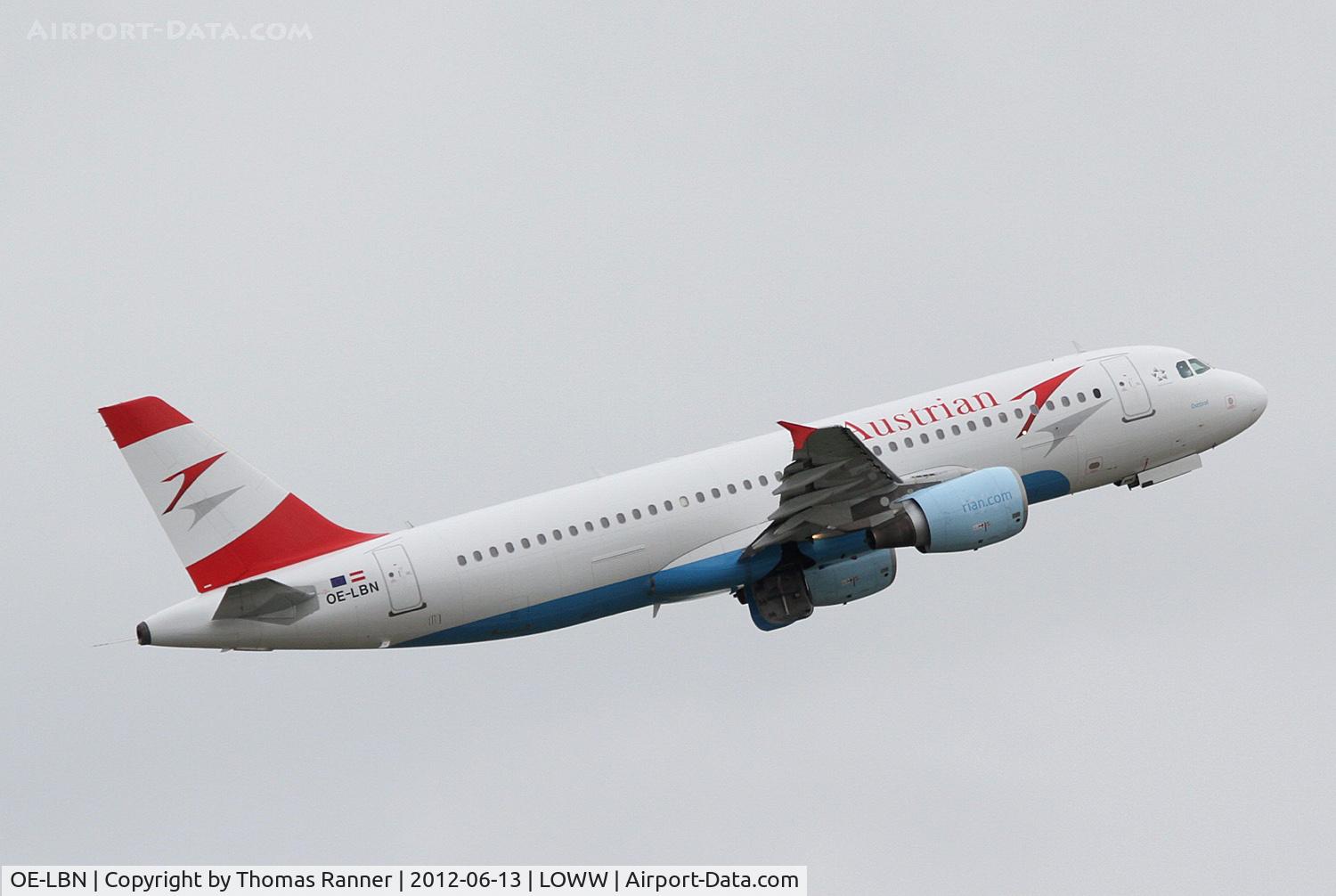 OE-LBN, 1997 Airbus A320-214 C/N 768, Austrian Airlines Airbus A320