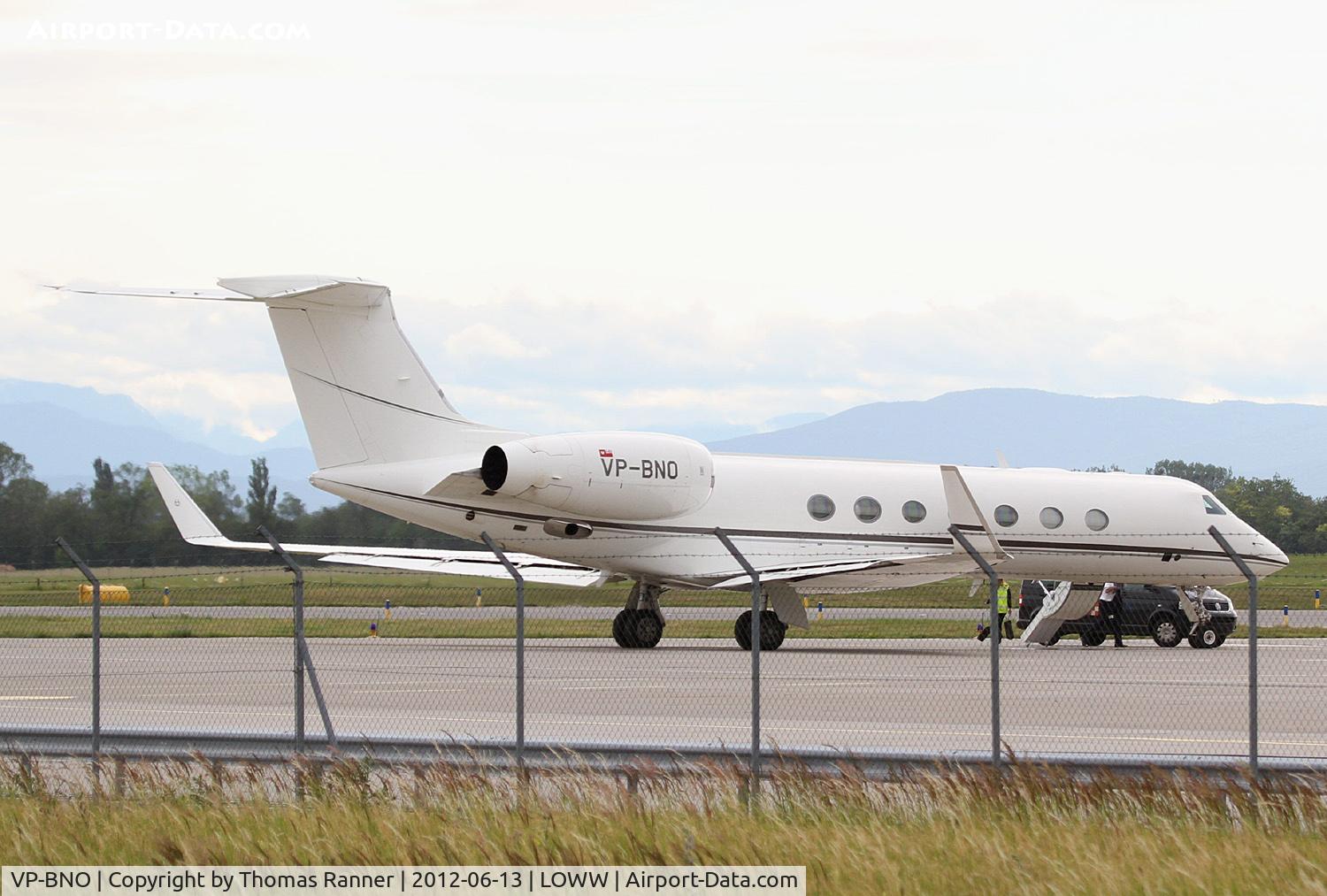 VP-BNO, 2004 Gulfstream Aerospace GV-SP (G550) C/N 5050, Jet Aviation Buisness Jets Gulfstream G550