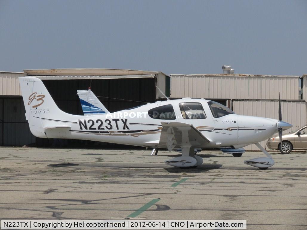 N223TX, 2007 Cirrus SR22 C/N 2494, Parked south of the paint shop
