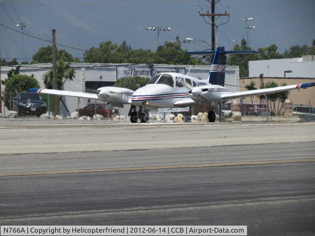 N766A, 2007 Piper PA-44-180 Seminole C/N 4496245, Turning up both engines power to start take off roll