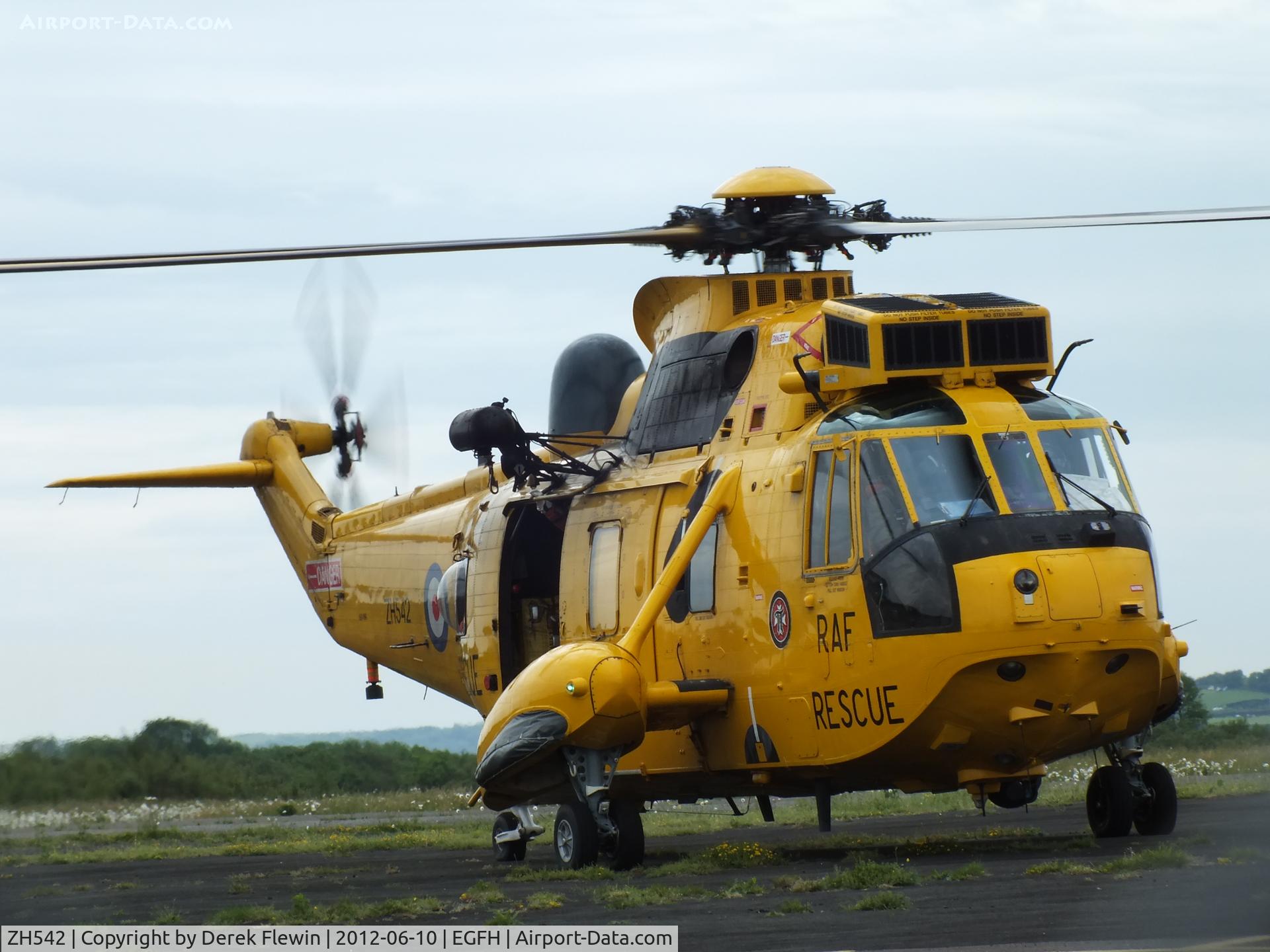 ZH542, Westland Sea King HAR.3A C/N WA1008, Prior to departure from EGFH.