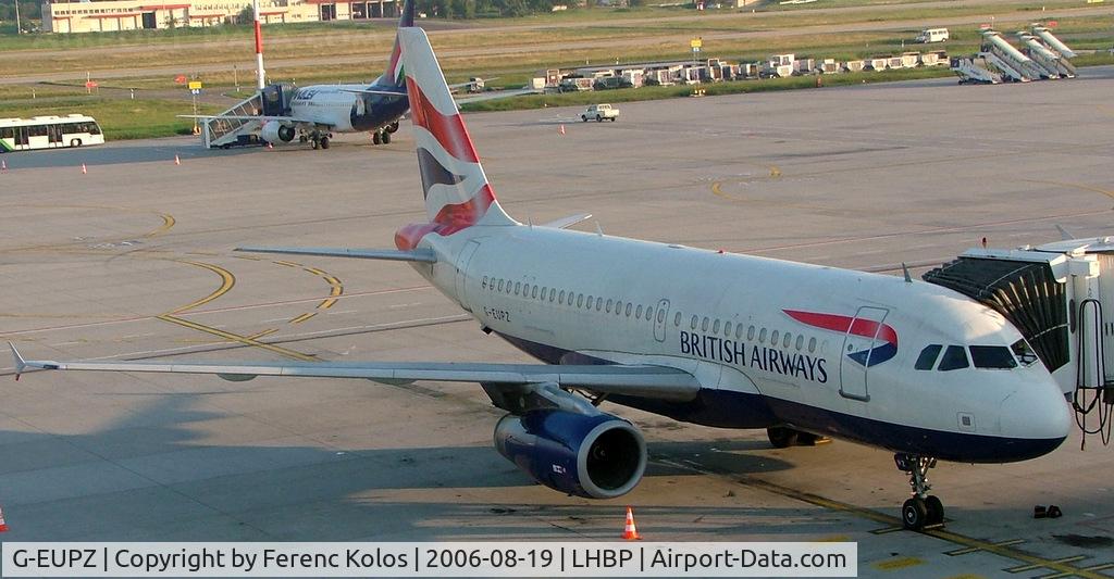G-EUPZ, 2001 Airbus A319-131 C/N 1510, Ferihegy
