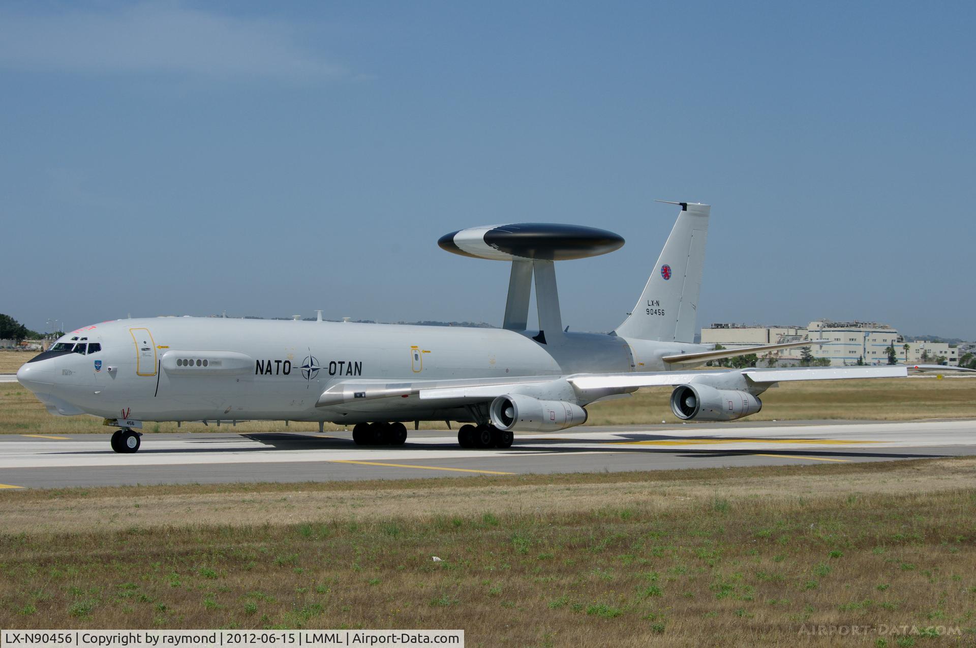 LX-N90456, 1984 Boeing E-3A Sentry C/N 22851, E-3A Sentry LX-N90456 (Nato) taxying out for departure.