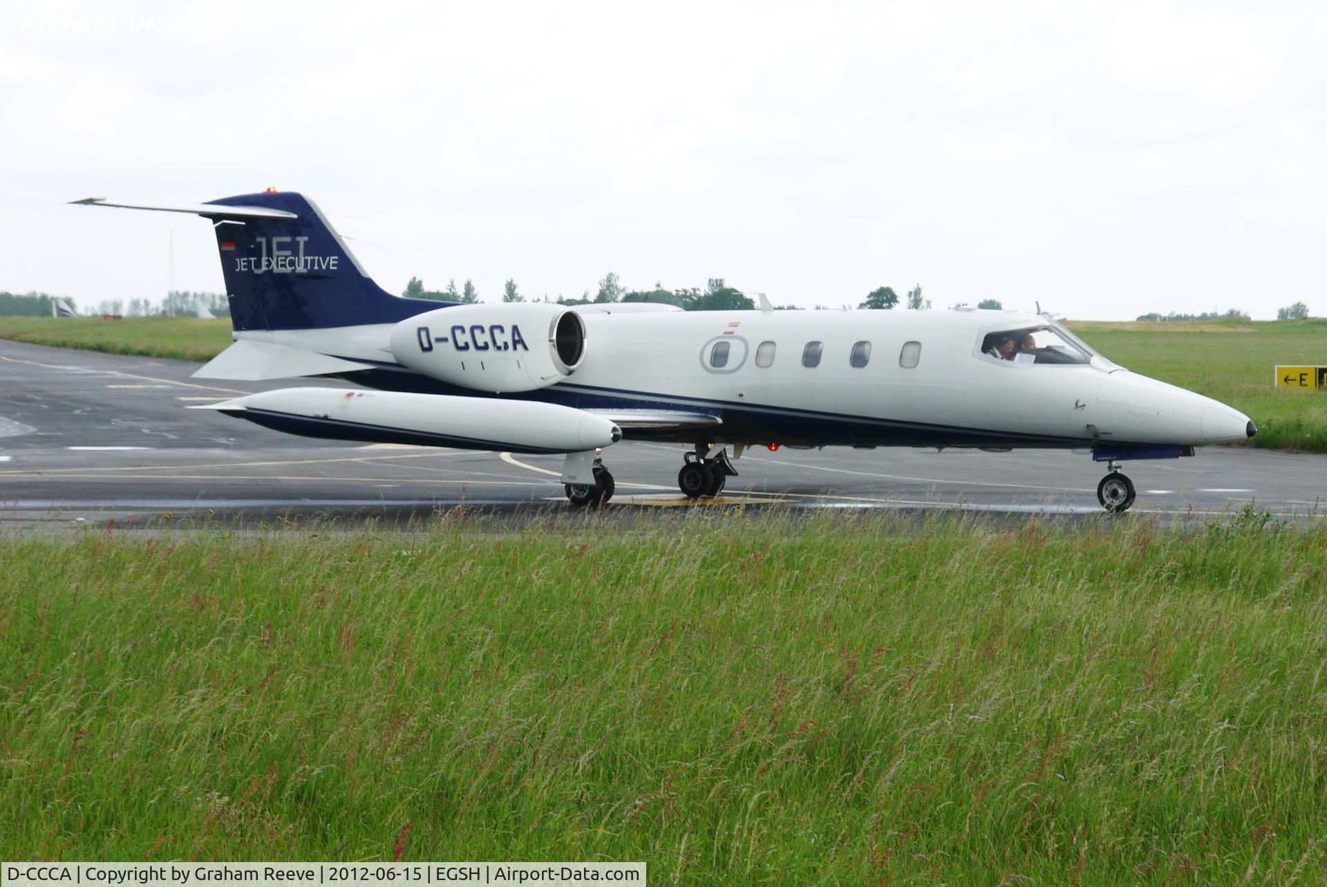 D-CCCA, 1978 Learjet 35A C/N 35A-160, On the way to runway 27.