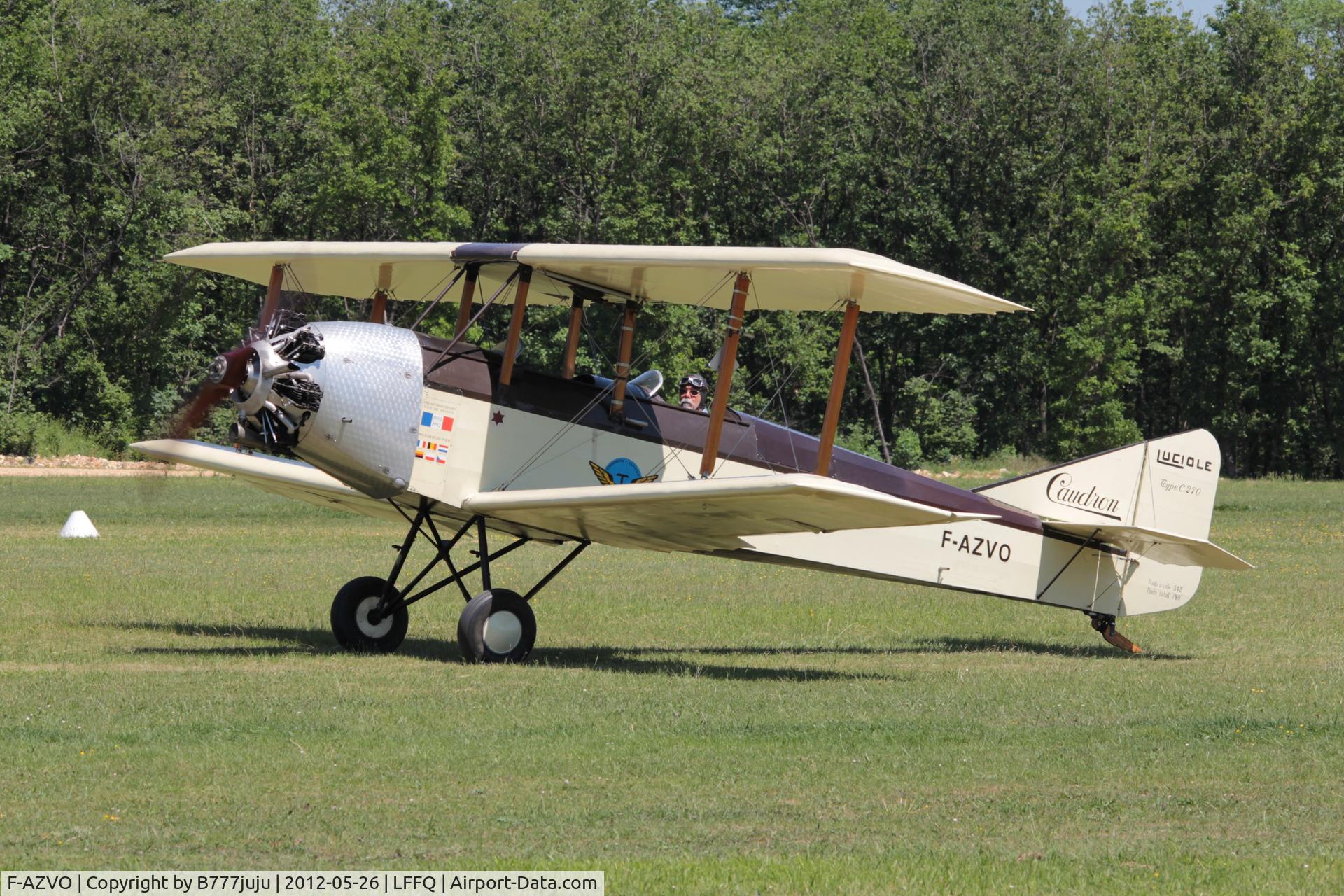F-AZVO, 1932 Caudron C.270 Luciole C/N 6607/32, on display at La Ferté Alais 2012