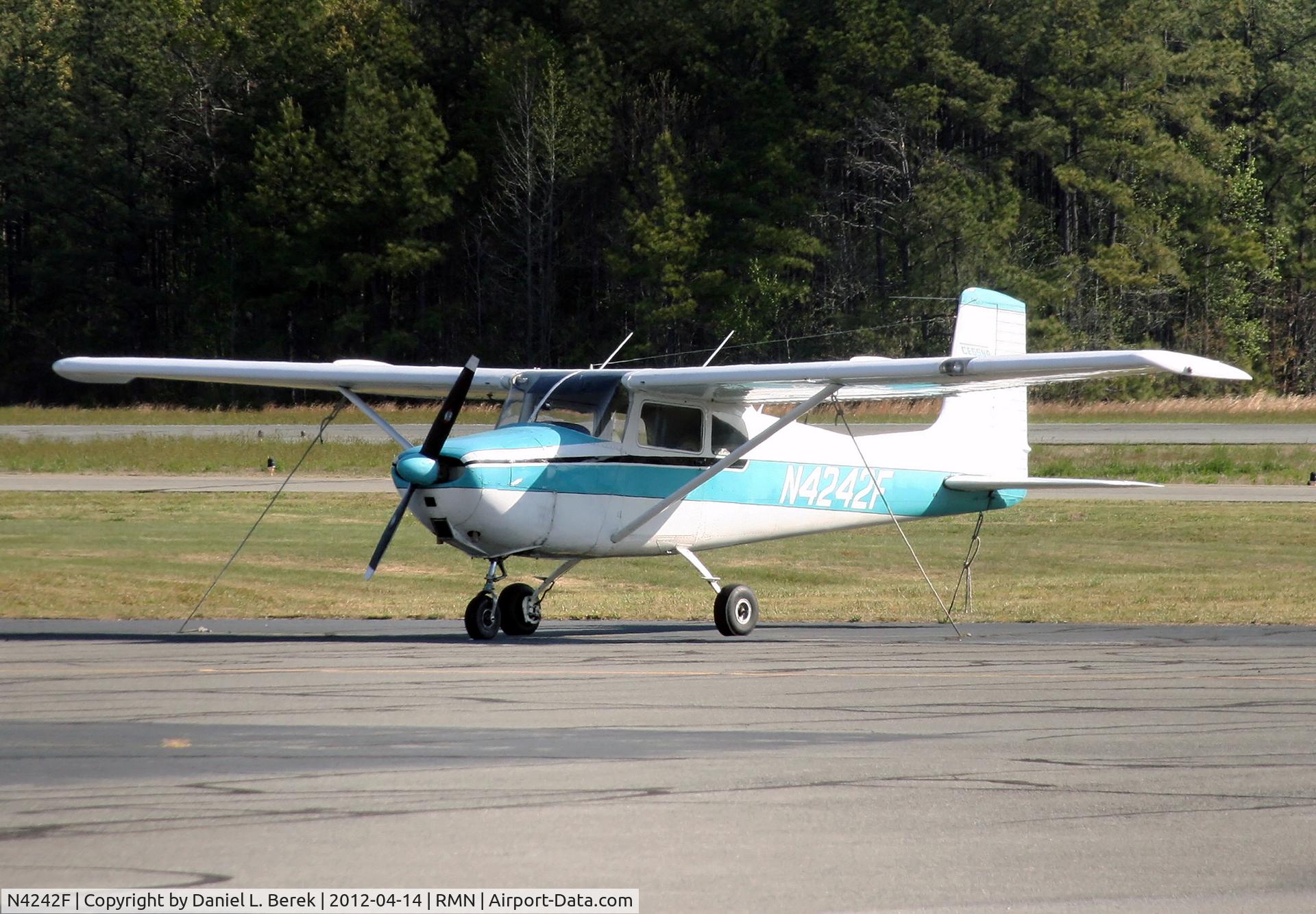 N4242F, 1958 Cessna 172 C/N 46142, This is one of the earliest Skyhawks off the Cessna Wichita line; since the time this aircraft was built in 1958, more than 20,000 Skyhawks have been born.