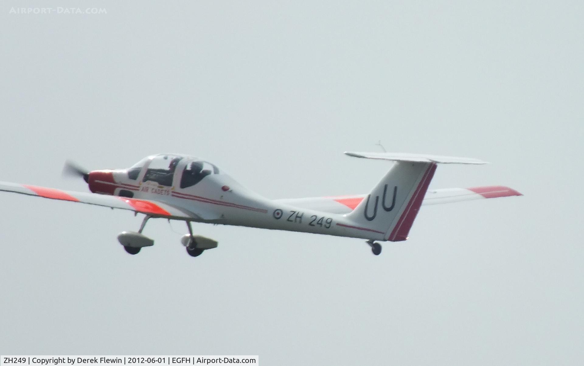 ZH249, Grob G-109B Vigilant T1 C/N 6562, Departing EGFH on a training sortie.
