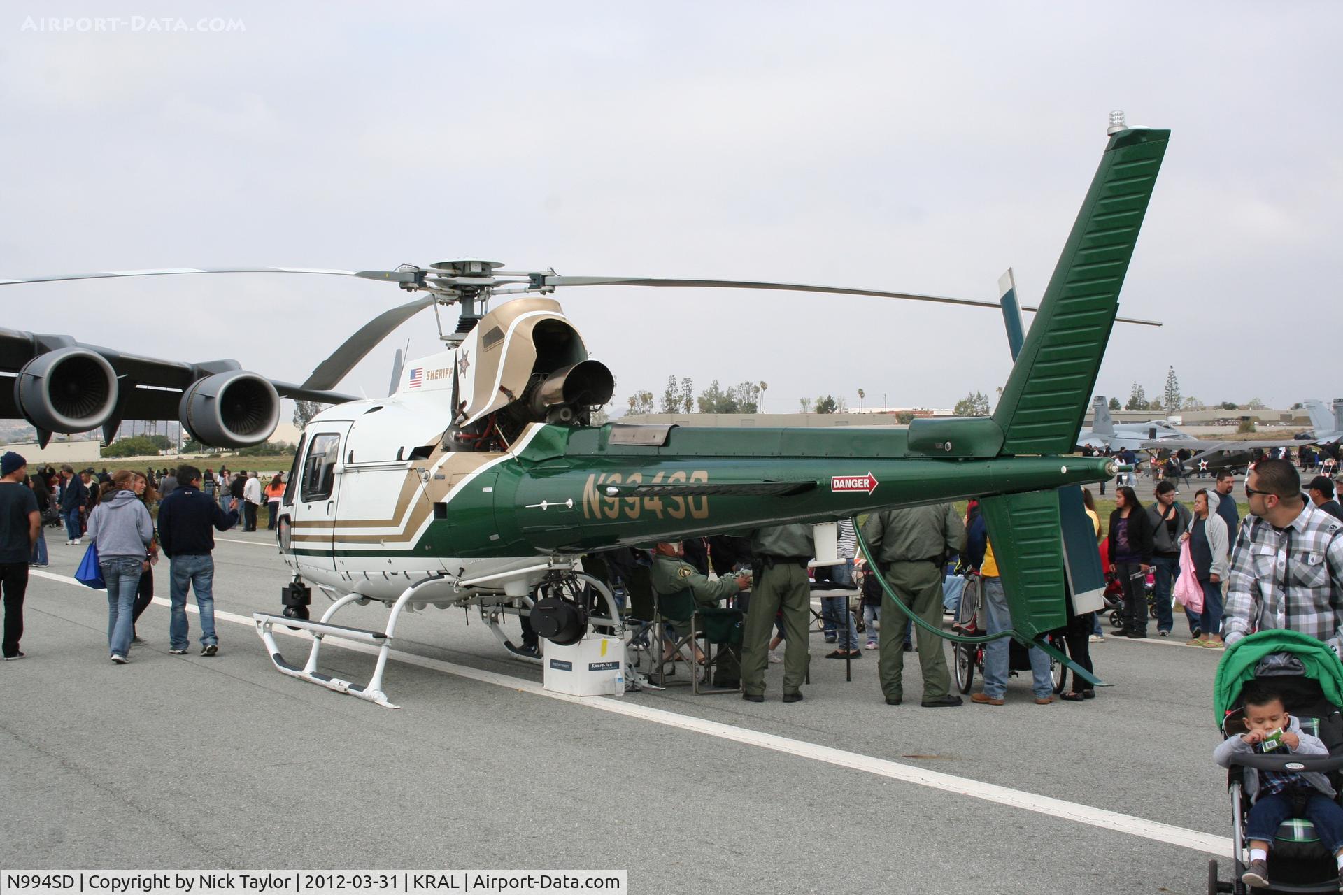 N994SD, 2007 Eurocopter AS-350B-3 Ecureuil C/N 4240, Orange County Sheriff