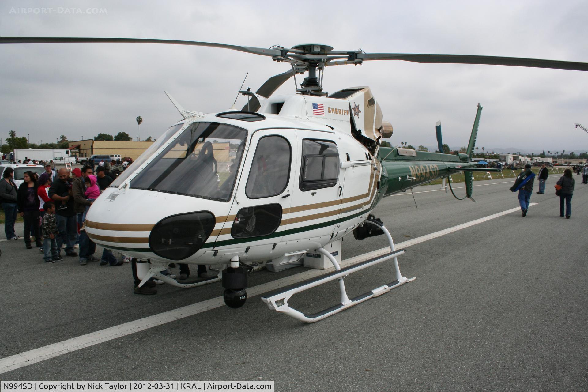 N994SD, 2007 Eurocopter AS-350B-3 Ecureuil C/N 4240, Orange County Sheriff