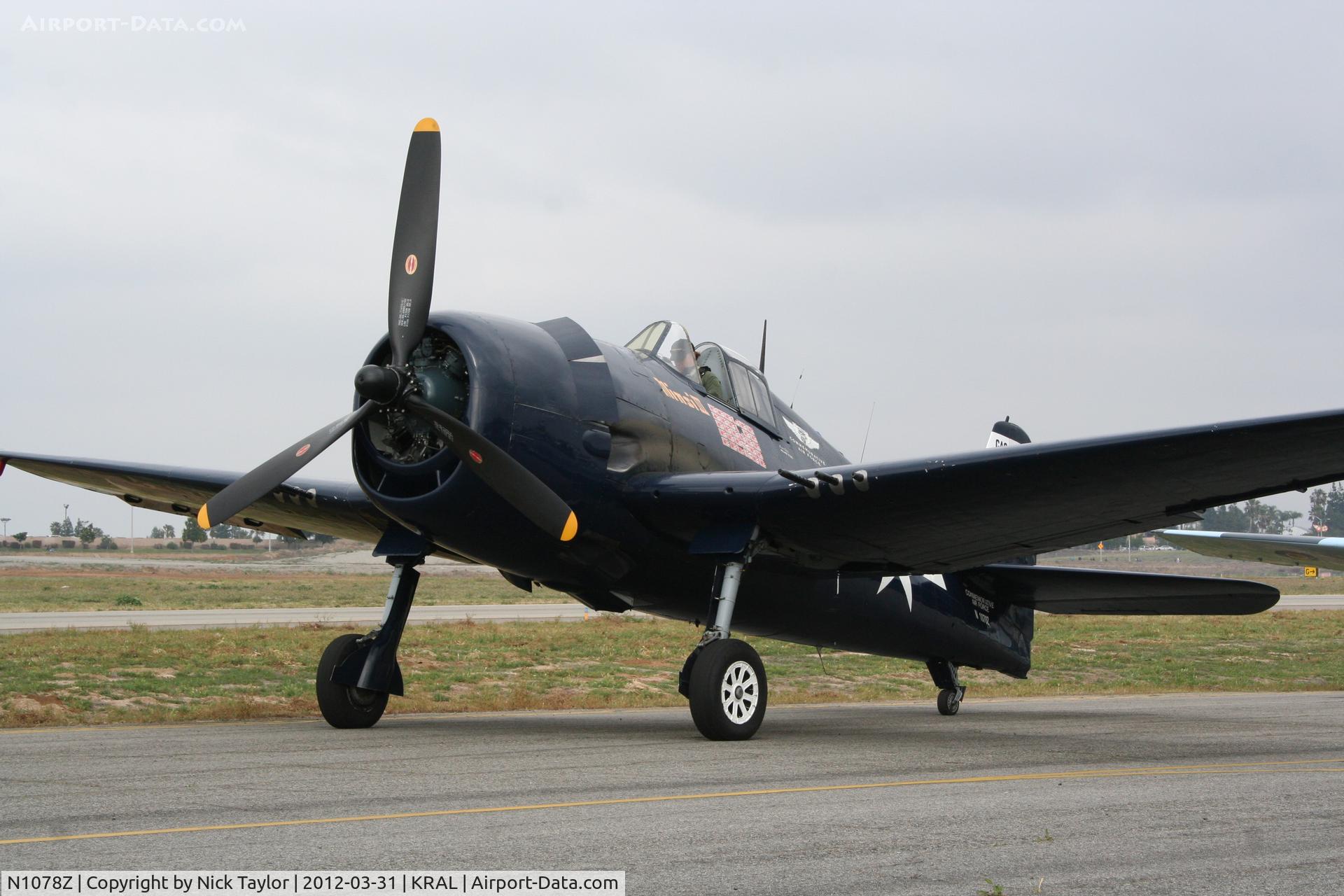 N1078Z, 1963 Grumman F6F-5 Hellcat C/N 27354801-66, CAF hellcat
